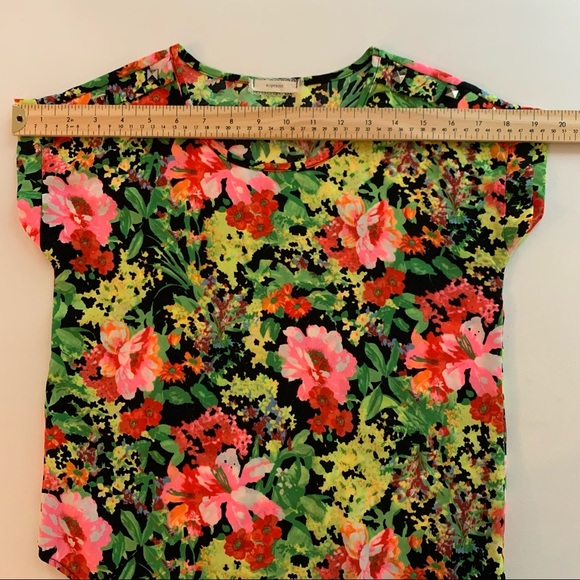 Soprano SS Blouse Floral Print Girls Sz M - Picture 6 of 10